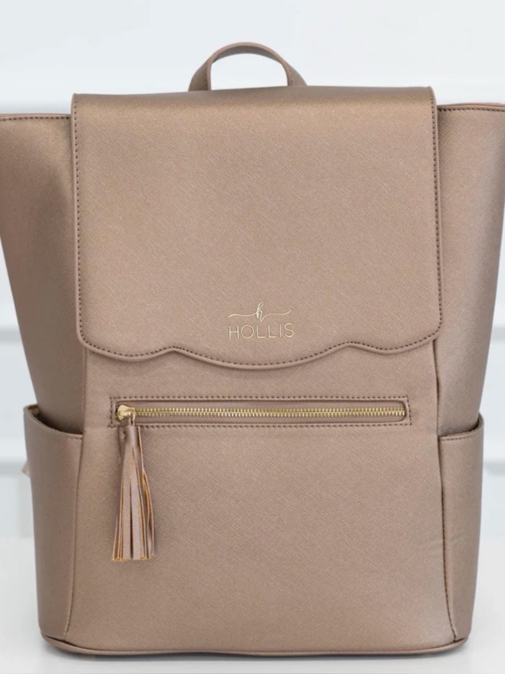 NWT Hollis Mocha Frilly Full size Backpack